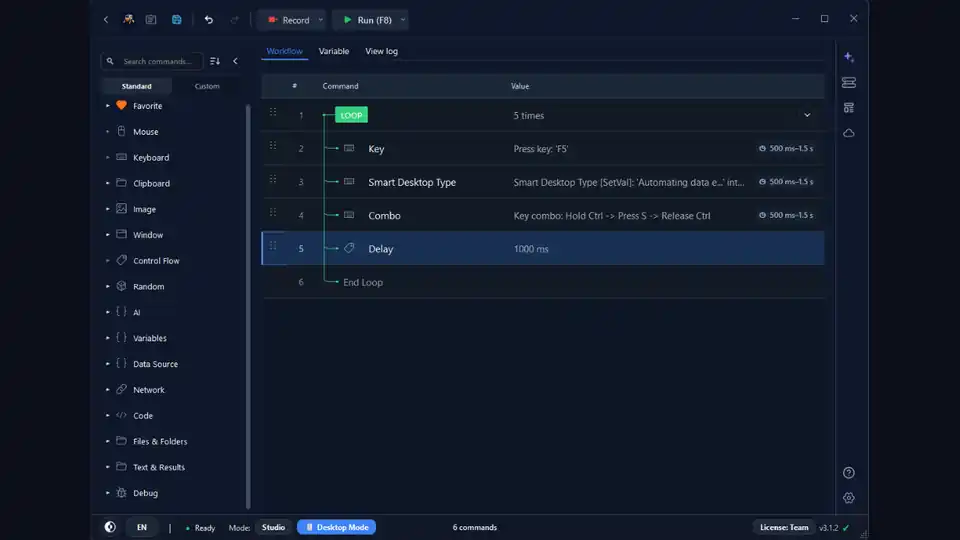 Getting started with RunMacro visual no-code workflow builder canvas