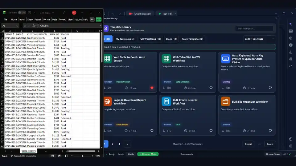 Extract data from websites into structured tables with RunMacro